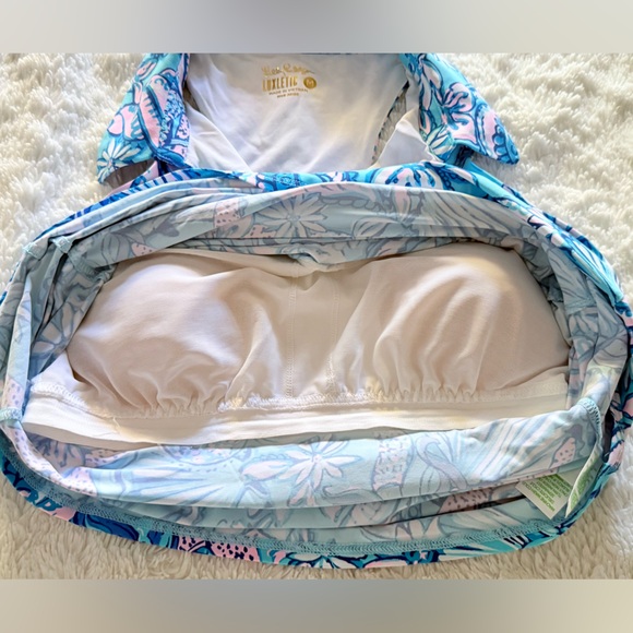 Lilly Pulitzer Blue & Pink Tropical Starfish Tank Top – Size M - Picture 7 of 8